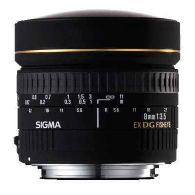Sigma 8mm F3.5 EX DG Circular Fisheye for Canon - Canada and Cross