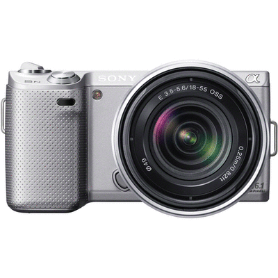 Sony Alpha NEX-5N with 18-55mm Kit (Silver) - Canada and Cross