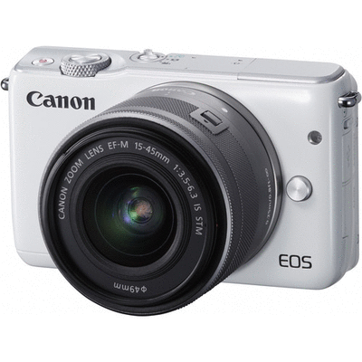 Canon EOS M10 with 15-45mm Kit (White) - Canada and Cross