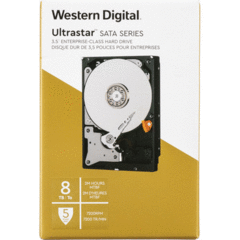 WD 8TB Ultrastar 7200 rpm SATA 3.5" Internal Data Center HDD