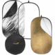 5-in-1 Collapsible Oval Reflector with Solid Gold (42x72")