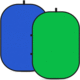 Collapsible Reversible Background (5'x7', Chroma-Key Blue/Green)