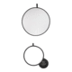 2-in-1 Collapsible Reflector & Diffuser Kit (43", Silver/White)